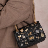 Limited Edition Chanel 2017 Calfskin 224 Lucky Charms Reissue 2.55 Flap Bag