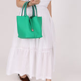 Hermès 2021 Menthe/Vert Vertigo Clemence Picotin Matte Alligator Touch 22 PHW