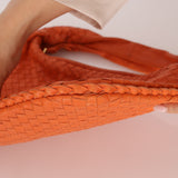 Bottega Veneta Lambskin Clementine Intrecciato Medium Hobo