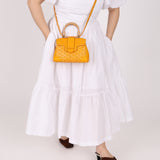 Goyard Yellow Goyardine Mini Saigon