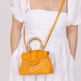 Goyard Yellow Goyardine Mini Saigon