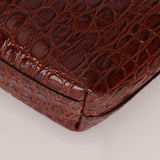 Saint Laurent Croc Embossed Toy Shopping Tote