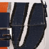 Fendi Sequin Zebra Stripe Baguette