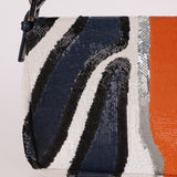 Fendi Sequin Zebra Stripe Baguette