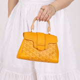 Goyard Yellow Goyardine Mini Saigon