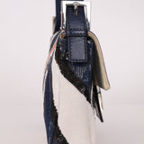 Fendi Sequin Zebra Stripe Baguette