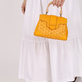 Goyard Yellow Goyardine Mini Saigon