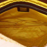 Rare Fendi Raffia & Marble Baguette