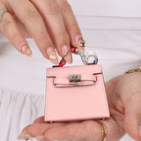 Hermès 2020 Sakura Tadelakt Micro Kelly Twilly Bag Charm