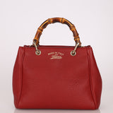 Gucci Leather Bamboo Mini Tote