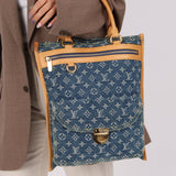 Louis Vuitton Denim Monogram Sac Plat