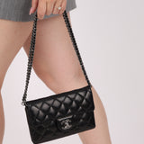 Chanel 2014 Lambskin Turnlock Daily Zip Flap