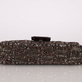 Ultra-Rare Vintage Fendi Zucca Beaded & Wood Baguette
