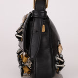 Rare Loewe Leather Beaded & Hardware Mini Baguette