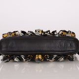Rare Loewe Leather Beaded & Hardware Mini Baguette