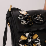 Rare Loewe Leather Beaded & Hardware Mini Baguette