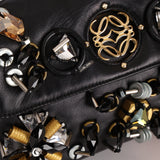 Rare Loewe Leather Beaded & Hardware Mini Baguette