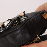 Rare Loewe Leather Beaded & Hardware Mini Baguette