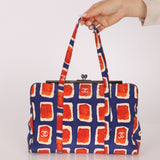 Chanel 2000 Canvas Kisslock Tote Bag