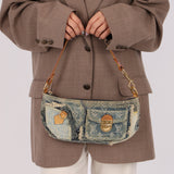 Limited Edition Louis Vuitton Patchwork Denim Pochette