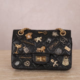 Limited Edition Chanel 2017 Calfskin 224 Lucky Charms Reissue 2.55 Flap Bag