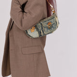 Limited Edition Louis Vuitton Patchwork Denim Pochette