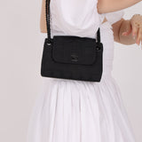 Chanel 2002 Travel Ligne So Black Tunlock Mini Flap