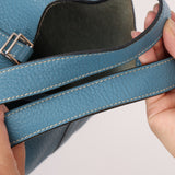 Hermès 2012 Blue Jean Clemence Picotin 18