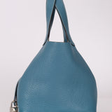Hermès 2012 Blue Jean Clemence Picotin 18