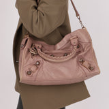 Balenciaga Boi De Rose Agneau Giant 21 City Bag