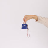Hermès 2021 Tadelakt Bleu Electrique Micro Kelly Twilly PHW