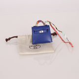Hermès 2021 Tadelakt Bleu Electrique Micro Kelly Twilly PHW