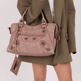Balenciaga Boi De Rose Agneau Giant 21 City Bag