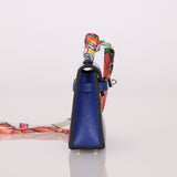 Hermès 2021 Tadelakt Bleu Electrique Micro Kelly Twilly PHW