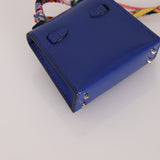 Hermès 2021 Tadelakt Bleu Electrique Micro Kelly Twilly PHW
