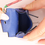 Hermès 2021 Tadelakt Bleu Electrique Micro Kelly Twilly PHW