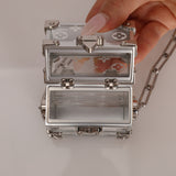 Limited Edition Louis Vuitton Monogram Transparent Plexiglass Trunk Crossbody
