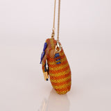 Fendi Beaded Floral Chain Micro Bag