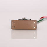 Hermès 2020 Etoupe Tadelakt Micro Kelly Twilly Bag Charm