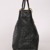 Christian Dior 1990s Vintage Cannage Leather Medium Lady