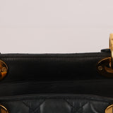 Christian Dior 1990s Vintage Cannage Leather Medium Lady