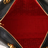 Christian Dior 1990s Vintage Cannage Leather Medium Lady