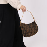 Fendi Zucca Oyster Shoulder Bag