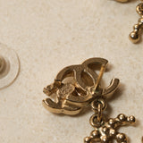 Chanel 2009 Champagne CC Drop Earrings