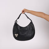 Dior 2007 Grained Calfskin Lace-Up Hobo