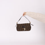 Rare Fendi Zucca Baguette Bag GHW