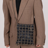 Chanel 2019 Navy Lambskin Shopping Chain Tote