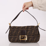 Rare Fendi Zucca Baguette Bag GHW