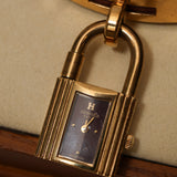 Hermès 1990 Gold Kelly Rough H Watch 20mm
