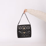 Ultra-Rare Chanel Lambskin Double Turnlock Shoulder Bag